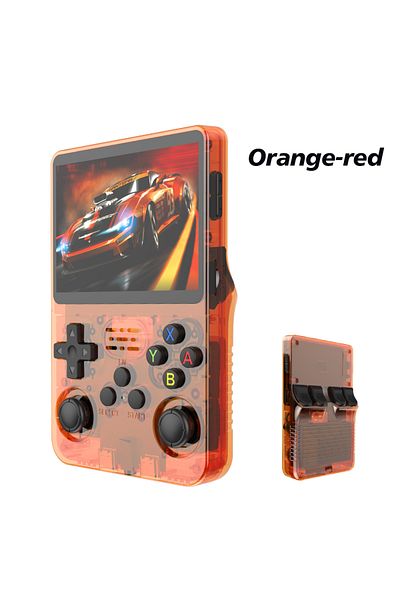 BOYHOM Orange Open Source R36S Retro Handheld Video Game Console Linux System 3.5 Inch IPS Screen Portable
