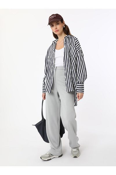 Refka Soft Feel Trousers - Pale Gray - Refka