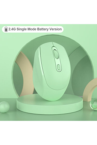 Choice ماوس لاسلكي باللون الأخضر يعمل بالبطارية، ماوس بصري مريح 2.4 جيجاهرتز،...