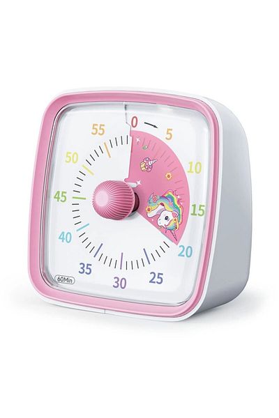 Choice VT03Pink-Unicorn Yunbaoit Visual Timer with Night Light, 60-Minute Countdown Timer for Kids and Adul