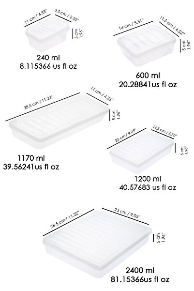 Meleni Home 17 Piece Transparent Lid Microwave Compatible Storage Container Set - Organizer Organizer Food Storage Container