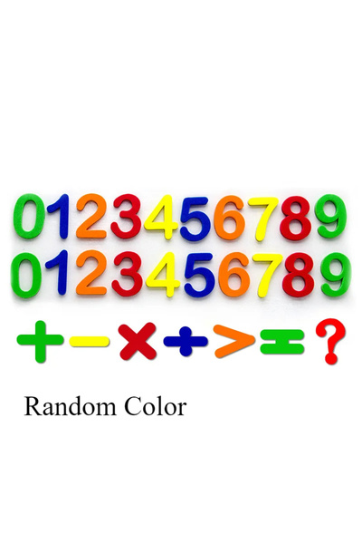 Choice ألوان عشوائية - 3 أحرف مغناطيسية أرقام أبجدية ABC 123 مغناطيس ثلاجة بل...