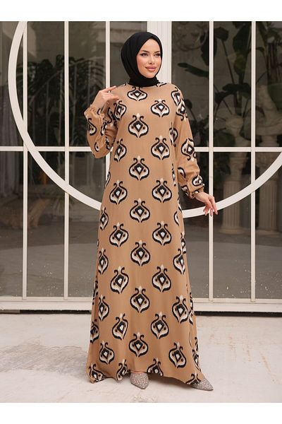 SAHRA BUTİK ΦΟΡΕΜΑ ΒΙΣΚΟΖΗΣ ΜΕ ΚΡΕΜΑ - SAHRA BUTIK