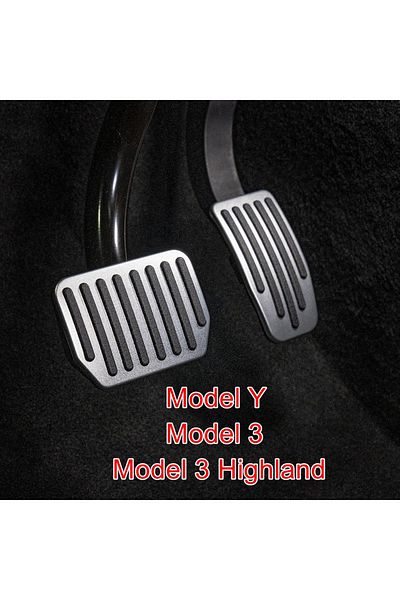 Choice Silvery For Tesla Model Y 3 Highland Upgrade Foot Pedal Pads Cover Non-slip Accelerator Brake Rest P