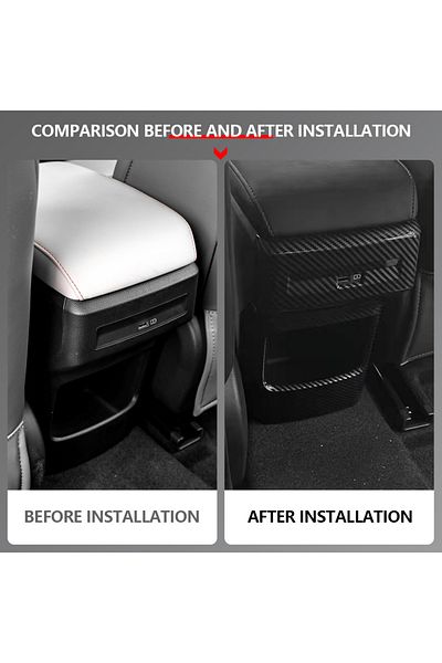 Choice For MG 4 MG4 EV Mulan 2022 2023 2024 ABS Car Rear Seat Air Outlet Vent Center Rear Air Conditione...