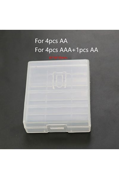 JCD 882 4/6/8/10 شبكة حامل بطاريات AA AAA من البلاستيك علبة منظم حاوية صندوق تخزين البطاريات