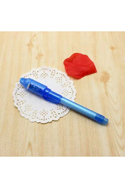 choice2 Blue 1/4Pcs Invisible Ink Pen Spy Pen with UV Light, Magic Marker for...