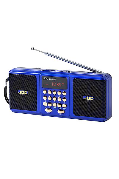 Choice Blue Portable Stereo FM Radio Wireless Speaker Rechargeable Battery Support TF Card USB Bluetooth-co