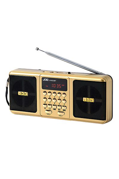 Choice Golden Portable Stereo FM Radio Wireless Speaker Rechargeable Battery Support TF Card USB Bluetooth-