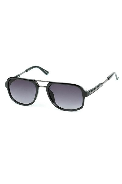 Di Caprio Men's Black Uv400 Protection Rectangular Model Sunglasses