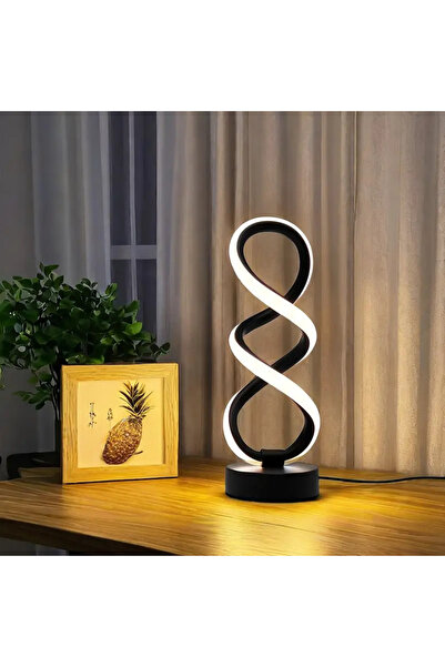 DUYUMSAL Spiral Şekilli Masa Lambası