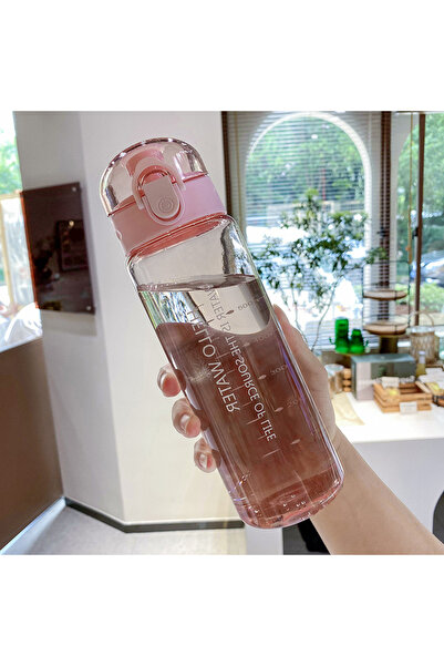 Choice Pink 701-800ml Sports Water Cups For Students Plastic Anti Fall Primar...