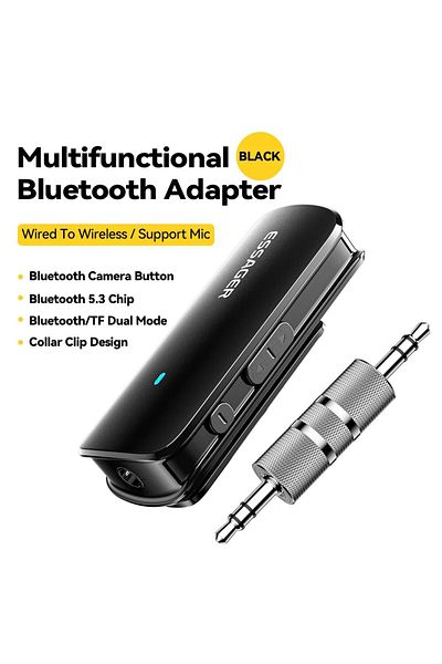 Choice Black Bluetooth v5.0 Collar Clip Bluetooth Adapter