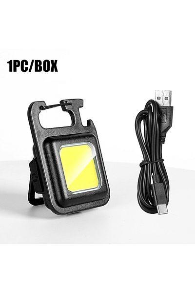 Choice Rechargeable Package list Super Bright MINI COB Keychain Flashlight Charging Lamp Camping Lights wit