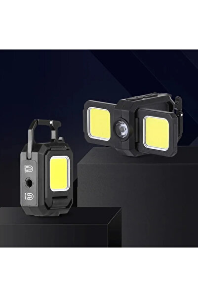 Choice مصباح عمل أسود من سلسلة مفاتيح WJ808 مع مصدر ضوء مزدوج و5 أوضاع قابلة ...