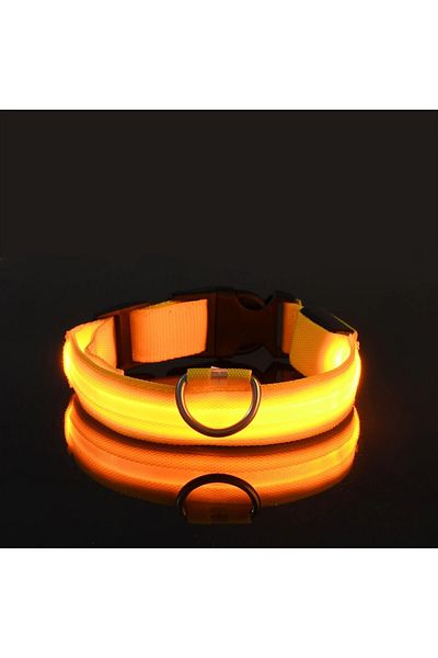 Choice XS Yellow Nylon LED Night Safety Flashing Glow In The Dark Dog Leash Dogs Luminous Fluorescent Pet D