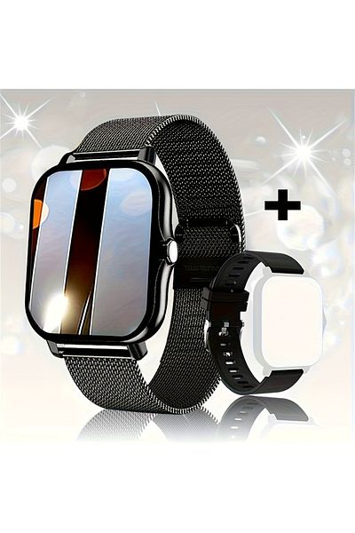 Choice Black Smart Watch, Wireless Call/Dial, Multiple APP Reminders, Suitable for Men and Women, Sports Wa