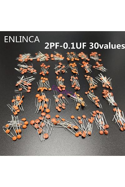 Choice 30Value Kit 300pcs/lot 50V 2PF-0.1UF 30 valuesX10pcs ceramic capacitor Assorted Kit Electronic Compo