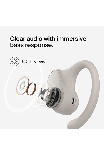 Belkin سماعات أذن SOUNDFORM CLEARFIT OPEN-EAR اللاسلكية المفتوحة باللون الرملي