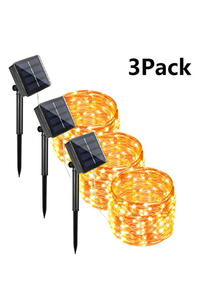 Choice 12M100LED أبيض دافئ - 3 قطع 102 م/52 م/32 م/22 م/12 م/7 م سلسلة أضواء ...