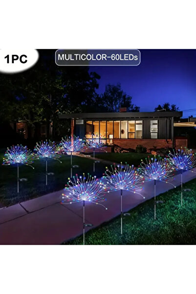 Choice 60LED Colorful NEW Garedn Solar Fireworks Lights Outdoor Waterproof So...