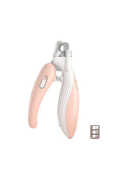 Choice1 Pink LED Professional Pet Nail Clippers with Led Light Pet Claw Grooming Scissors for Dogs Cats Smal