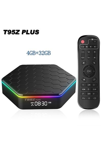 Choice صندوق تلفاز ذكي عالمي 4 جيجابايت و32 جيجابايت، واي فاي 6، بلوتوث 5، Allwinner H618، T95Z Plus، 4K HD