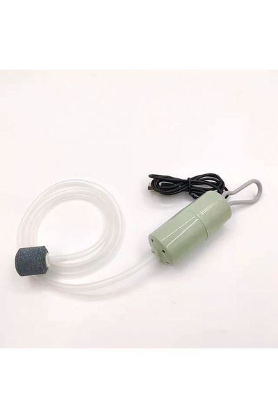 Choice green Portable USB Aquarium Air Pump:Mini Oxygenator for Fish Tanks and Aquatic Accessories