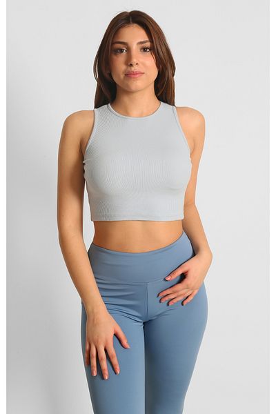 NTB Nature The Brand Ntb Crop Rip Top Albastru Deschis