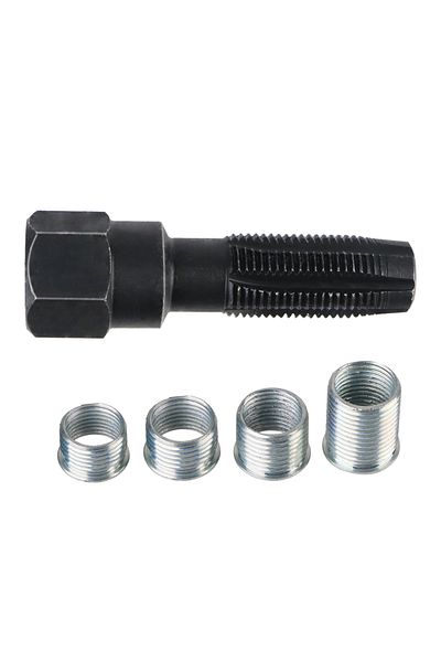 Choice مجموعة أدوات السيارة السوداء 1 مجموعة M14 x 1.25 طقم إعادة تركيب شمعات الإشعال طقم إصلاح خيط أسطوانة شمعات الإشعال للسيارة