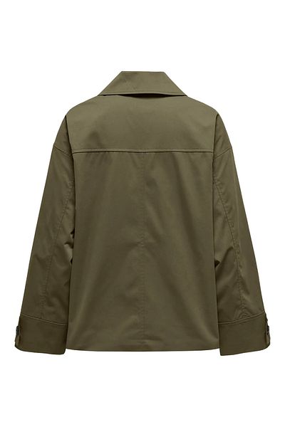 ONLY Women's Cuffed Buttoned Short Jacket - Onleja Adjustable 15336404   Khaki