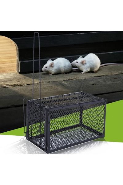 Choice Smart Self-locking Mousetrap Safe Firm Iron Net Household Mouse Catcher Metal Reusable Humane Ind...