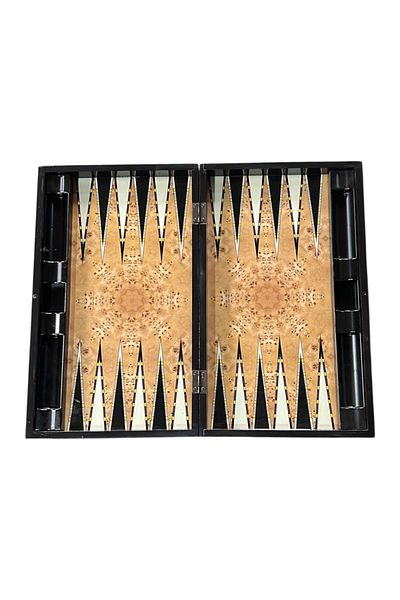 ESER Modern Carpet Patterned Plastic Sequined Backgammon Set 25 X 50 cm