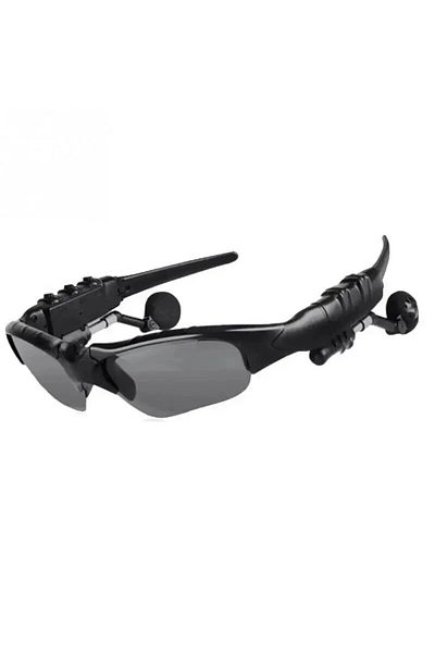 Choice Black Stereo Earphones Wireless Headset with Mic Glasses Sunglasses for Driving Cycling Sports Noise