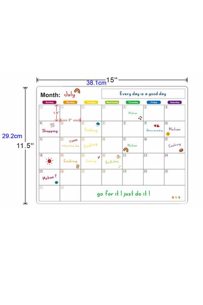 Choice 1Pc Magnetic Calendar For Fridge Monthly Weekly Planner Calendar Table Dry Erase Whiteboard Fridge S