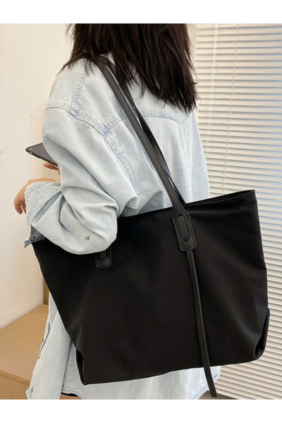 Styli Solid Strap Tote Bag