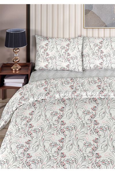 Evim Stella Easy-Iron Duvet Cover Set Double 200X220 Red