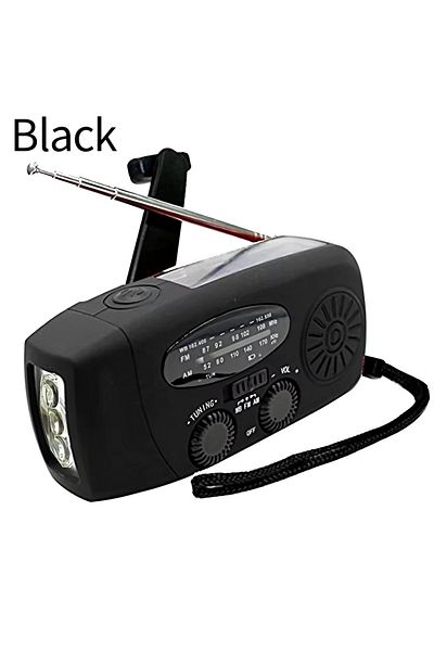 STONEGO Style B Black Mini Portable Radio Handheld Rechargeable Digital Fm Usb Tf Mp3 Player