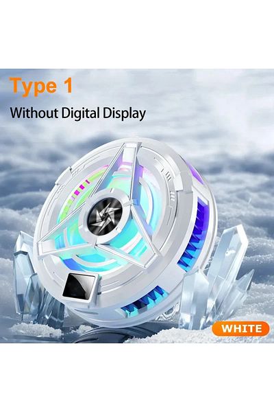 Choice مبرد هواتف Sl17-White العادي المغناطيسي بمشبك خلفي 2 في 1 للألعاب ومبرد أشباه الموصلات السريع
