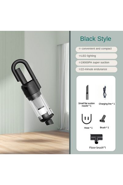 Choice 124-c-black Multifunction Home-appliance 19000pa Cleaning Machine Powerful Wireless Car Vacuum Clean