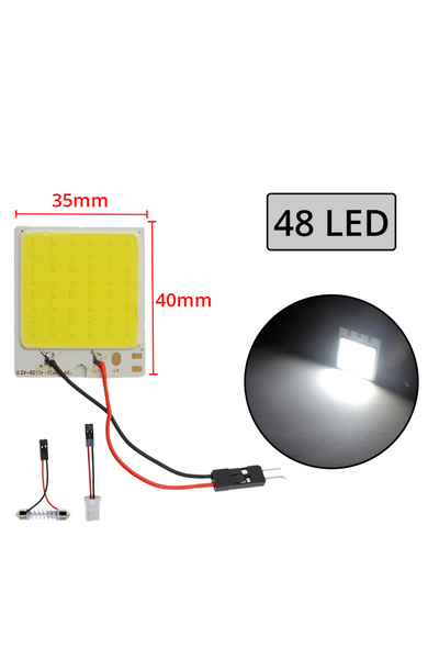 choice2 4 مجموعات من مصابيح COB 48LED 4x Cob 18SMD 24SMD 36SMD 48SMD T10 W5w ...