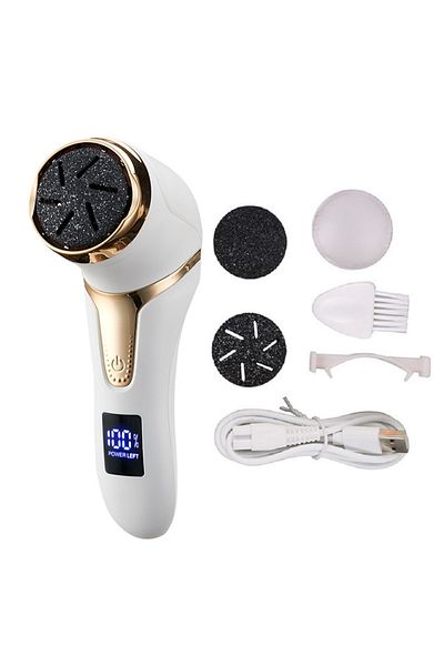 Choice WHITE Electric Pedicure Tools Foot Care File Leg Heels Remove Hard Cracked Dead Skin Callus Remover