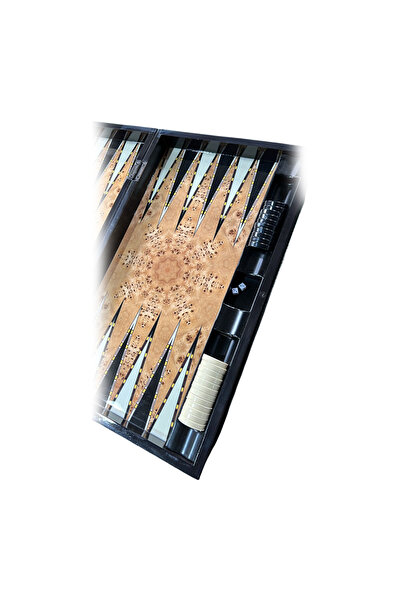 ESER Modern Carpet Patterned Plastic Sequined Backgammon Set 25 X 50 cm