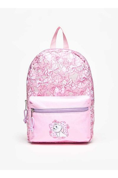 Disney Marie Print Backpack with Adjustable Straps and Zip Closure - 41x31x13 cm