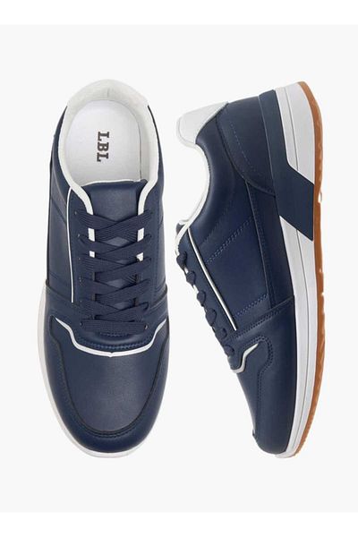 LBL by Shoexpress Panelled Lace-Up Sneakers