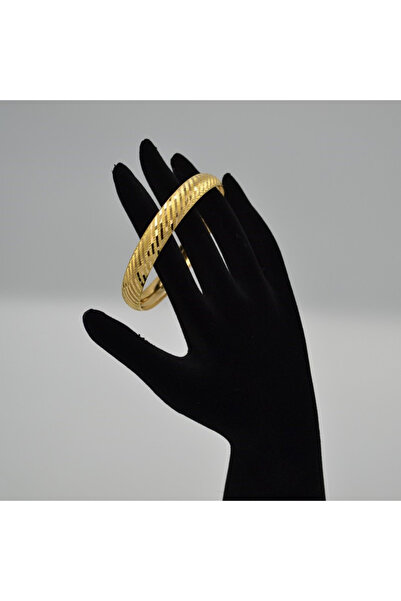 10 Gr 22 Ayar Mozaik Desenli Altın Bilezik