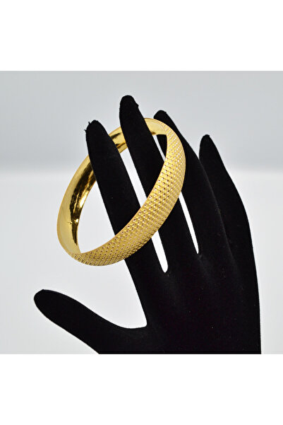 15 Gr 22 Ayar Kabartmalı Nokta Desen Bilezik