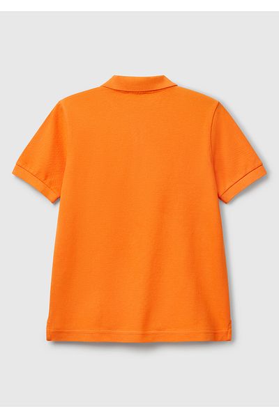 United Colors of Benetton Μπλουζάκι Pique Polo Boy's Orange Logo