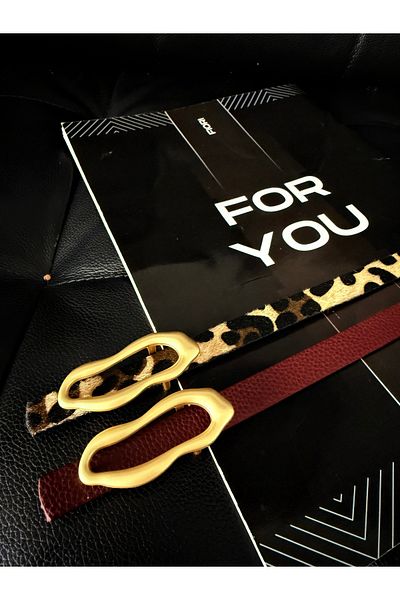 Fiori حزام رفيع بإبزيم بتصميم إيطالي، حزام بنطلون، حزام قميص، حزام معطف