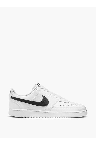 Nike Men's Logo Print Sneakers with Lace-Up Closure - NIKE COURT VISION LO BE